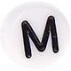 Perline in plastica con lettere a scelta : M